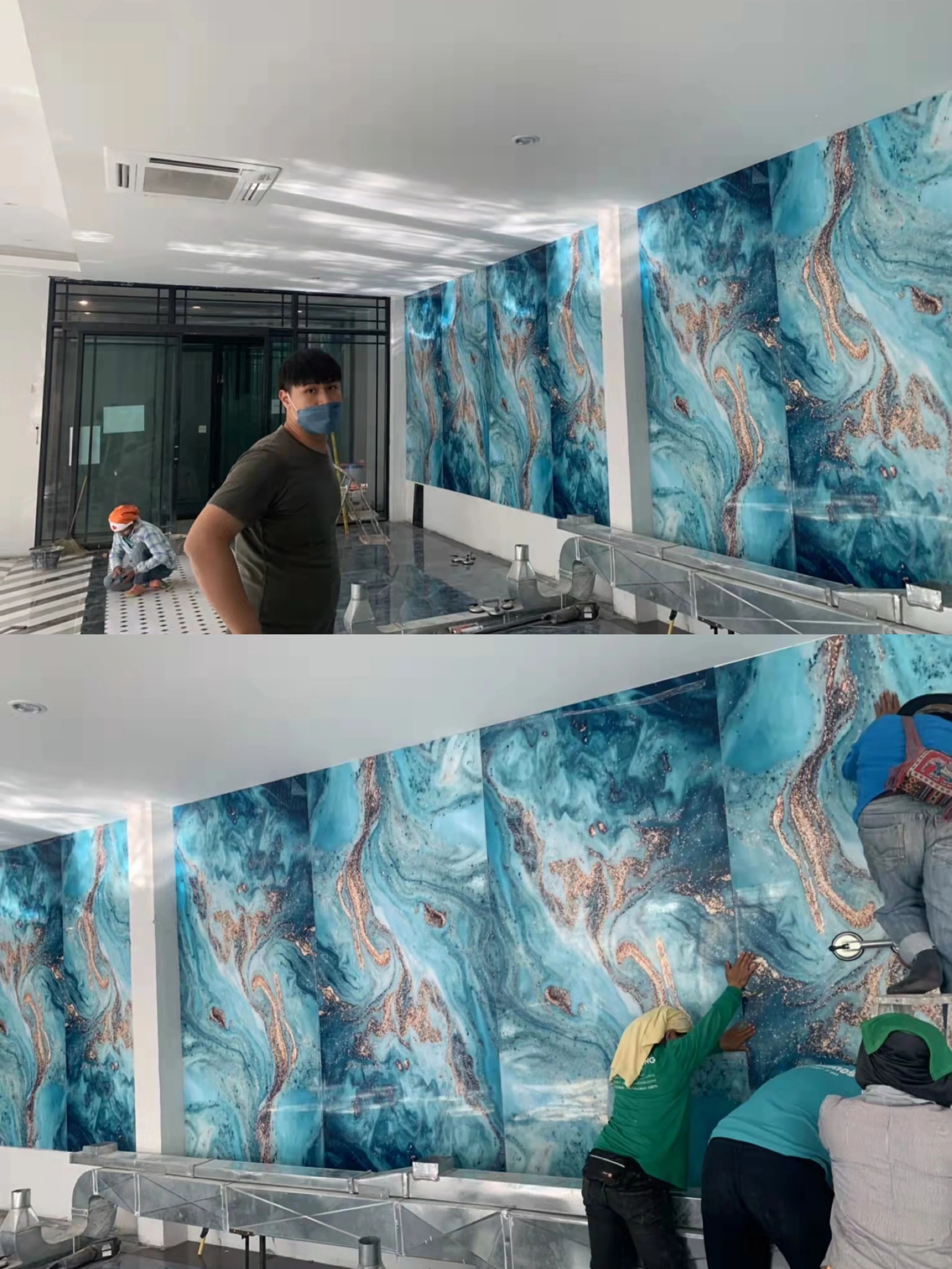 Modern Wall Panels Pvc Wall Panels Boards Uv Marble Plastic Sheet Pvc ...
