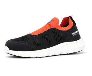 JIANKUN SBP Sports Style Breathable Lightweight Steel Toe Puncture Resistant Easy on and off Safety Shoes for Workers in Summer