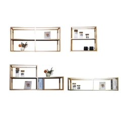 Custom Modern Home Decor Cube Plants Shelf