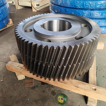 1.8 meter diameter double helical gear for a large automotive press