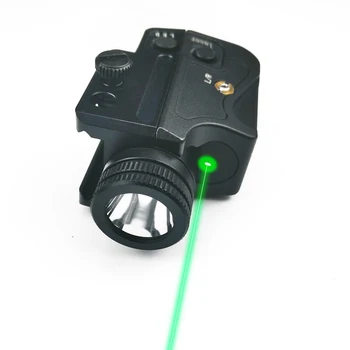 Hunting 500lm Gun Light With Infrared Green Laser Sight Combo For Glock Pistiol Rifle Picatinny Rail