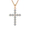 Pendentifs en or rose 18 carats, collier en argent 1 ct