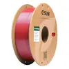 Seda de doble color pla-negro rojo