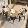 One table and two chairs with a diameter of 55