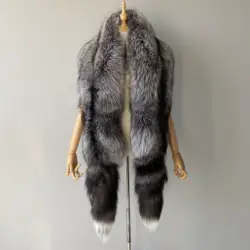 Luxury Women's Real Fox Fur Scarf - Fluffy Winter Fashion