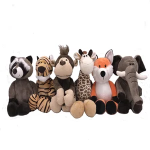 Wild Animal Toys for Kids: Soft Plush High Speed Wild Toys: Lion/Fox/tiger/elephant/Raccoon/Giraffe