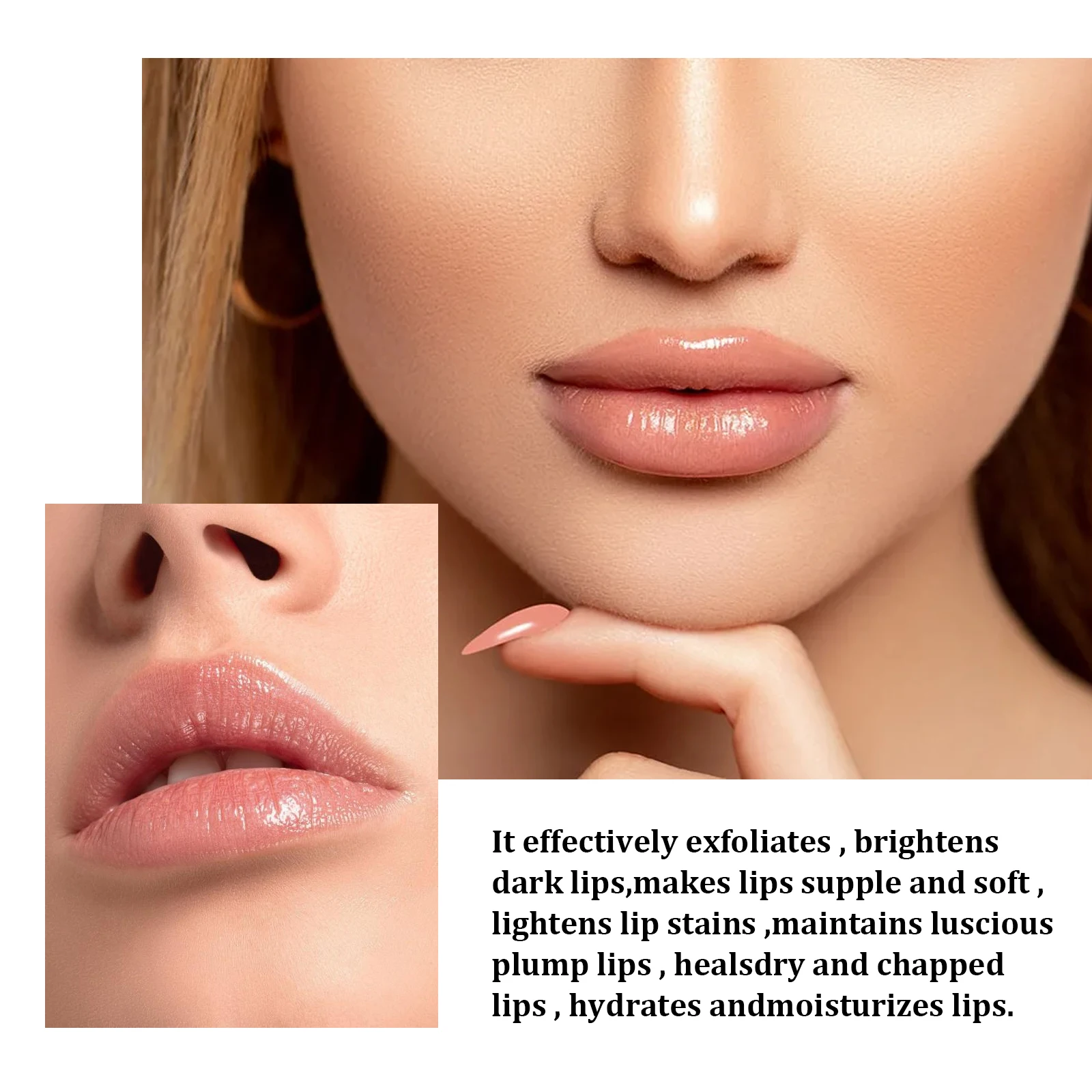 EELHOE Strawberry Lip Scrub, Moisturize Lips, Prevent Dry Crack, Moisturize Dead Skin, And Fade The Corners Of Lips