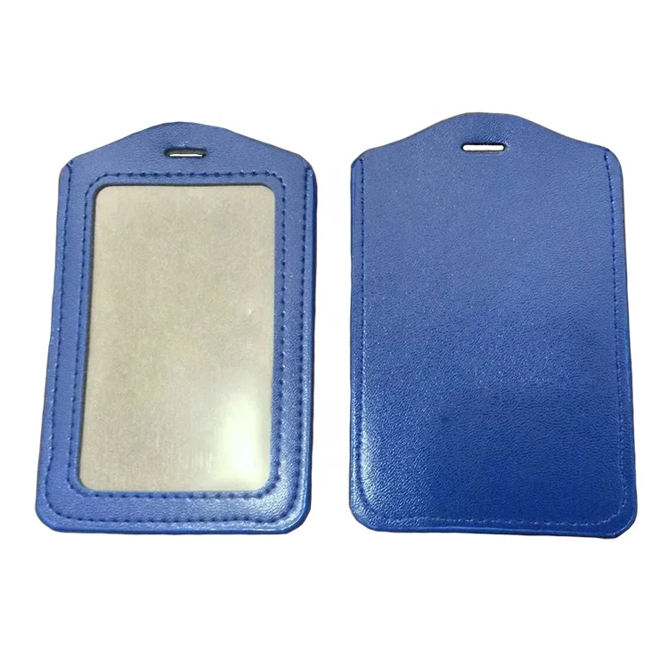 Buy Genuine Leather ID Badge Holder sky Blue / Transportation Online in  India 