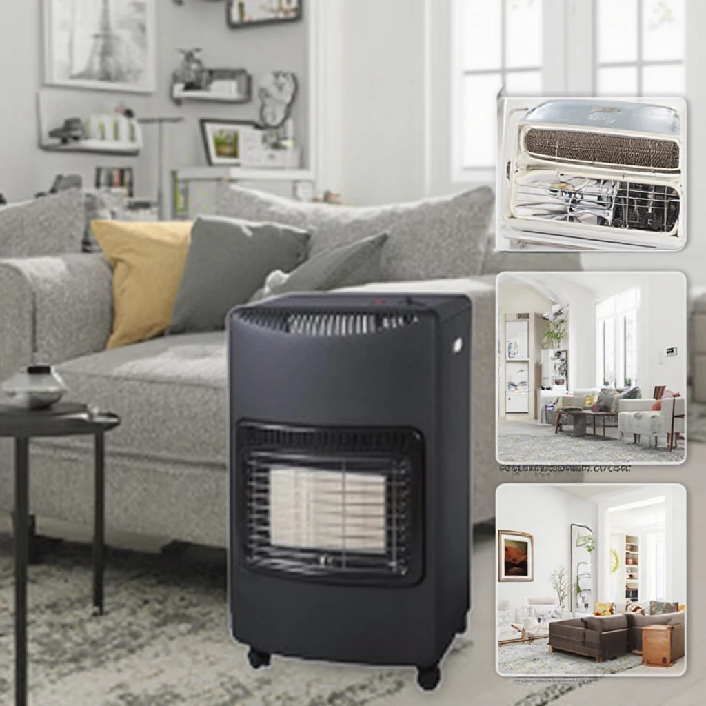 Certified Natural Propane Freestanding Infrared Gas Heater Portable for  Indoor/Outdoor Camping Use CE Approval Bathroom Garden