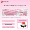 GK715S Pink White White Backlight Red Switch 104 Keys PBT