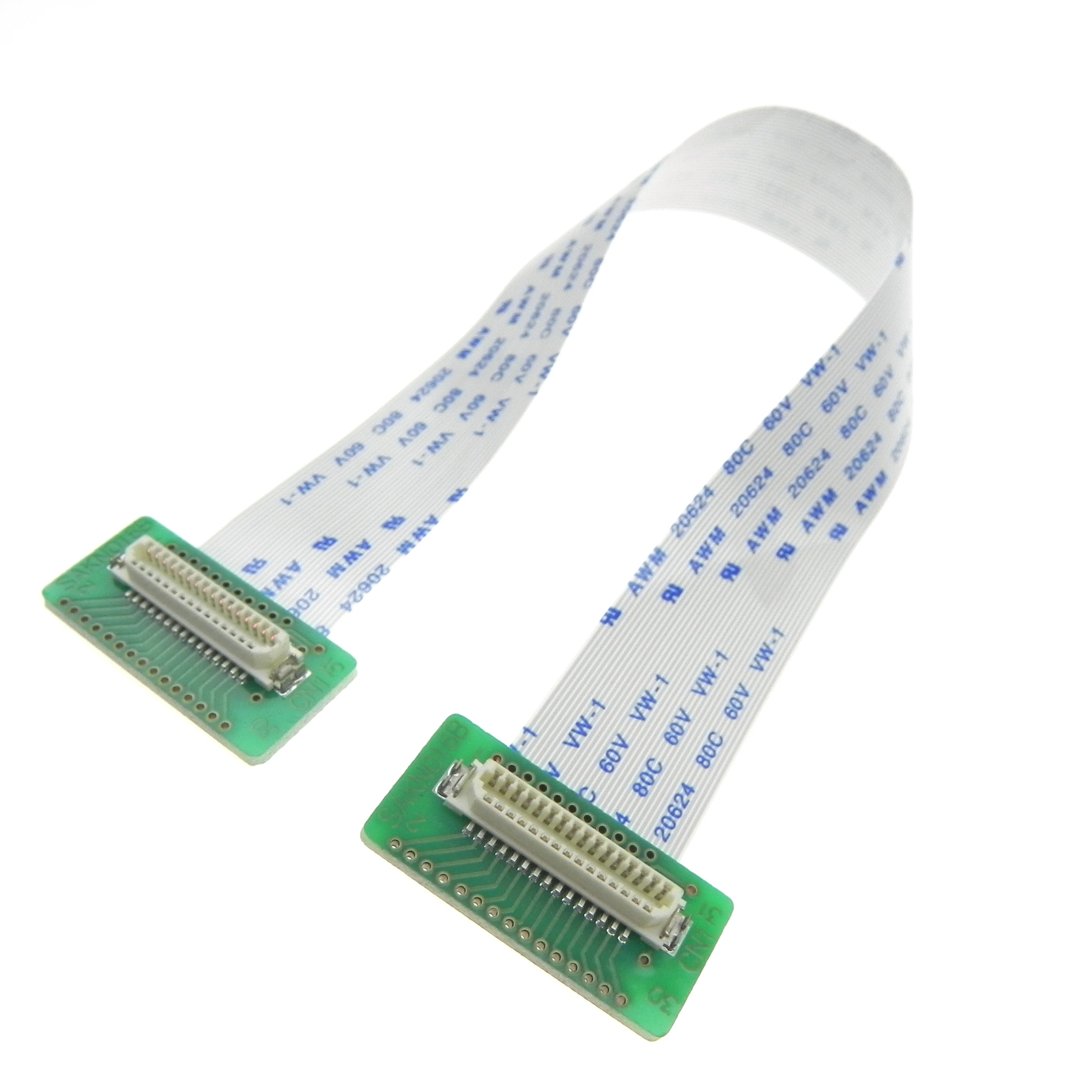 OEM ODM 31pin Board Connector DF9-31P-1V Female Plug 1.0mm Pitch Flat Ribbon FFC Flat Cable for Lvds