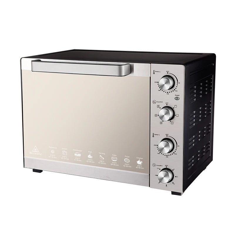 Factory Wholesale Metal 60L Large Toaster Oven Barbecue Baking Electric Mechanical Home Household Kitchen Oven