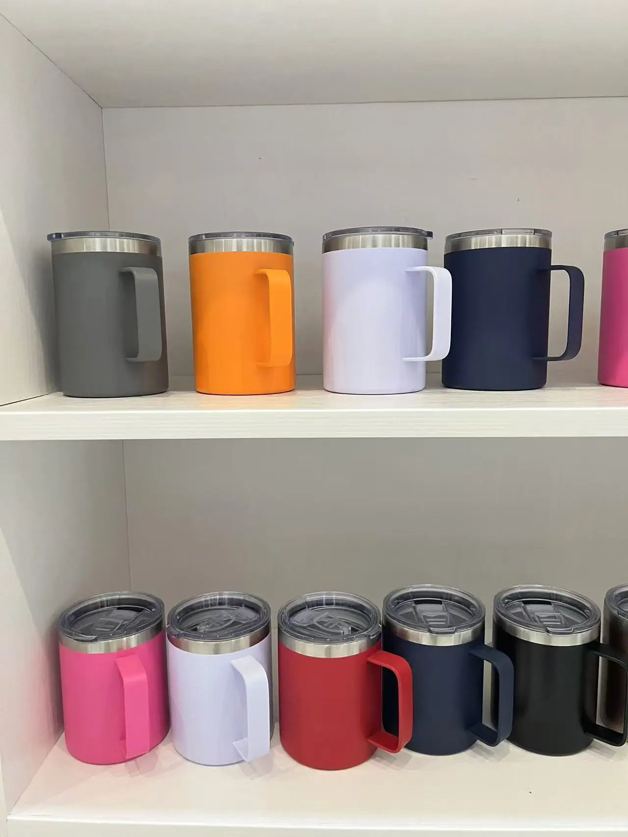 24oz Custom Powder Coated Insulated Coffee Travel Mug
