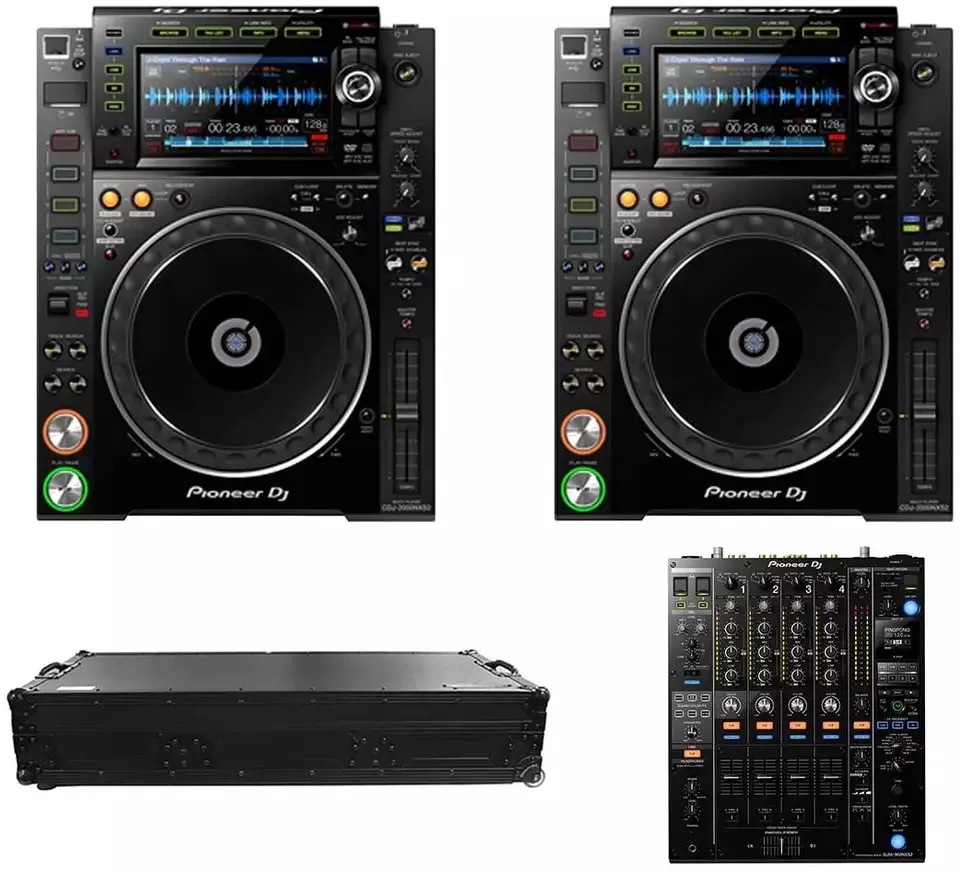 新先锋dj Cdj-3000 + Djm-900 Nxs2和decksaver涵盖捆绑dj混音器- Buy