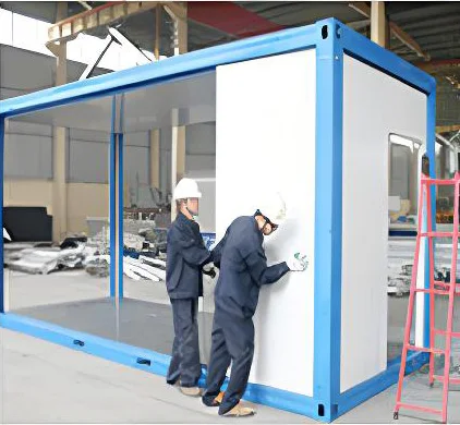 Customizable 40ft Detachable Container House with Glass Curtain Wall ...