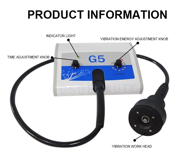 Vertical 5 Heads Vibration G5 Vibrating Massage Body Slimming Fat Loss ...