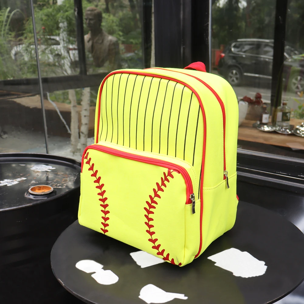 Mochila de béisbol 25 piezas GA Warehouse Mochila deportiva de lona para  mujer Cierre de cremallera Bolsa de día clásica para temporada deportiva