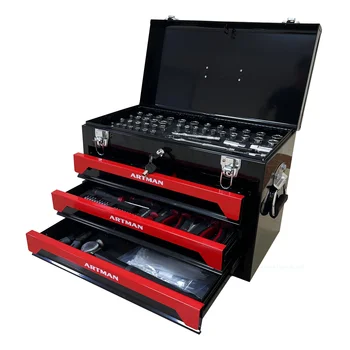 Free Shipping 3 Drawers Tool Box with Tool Set