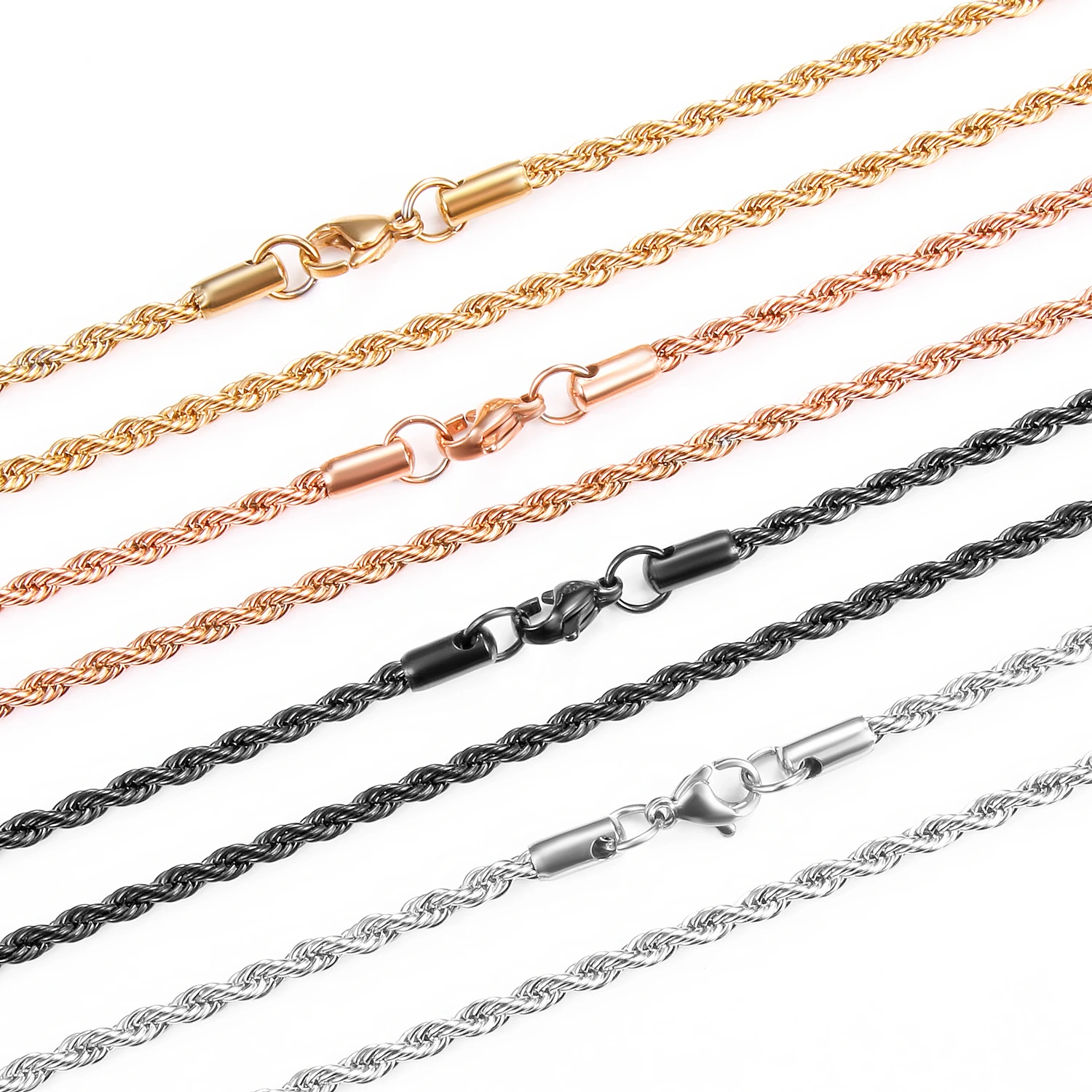 Wholesale Women 18K Gold Plated Stainless Steel Chains