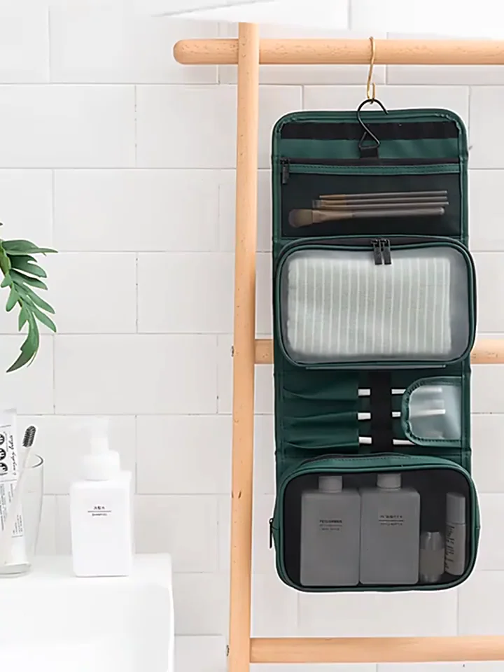 Custom Waterproof Hanging Travel Makeup Storage Cosmetic Travel