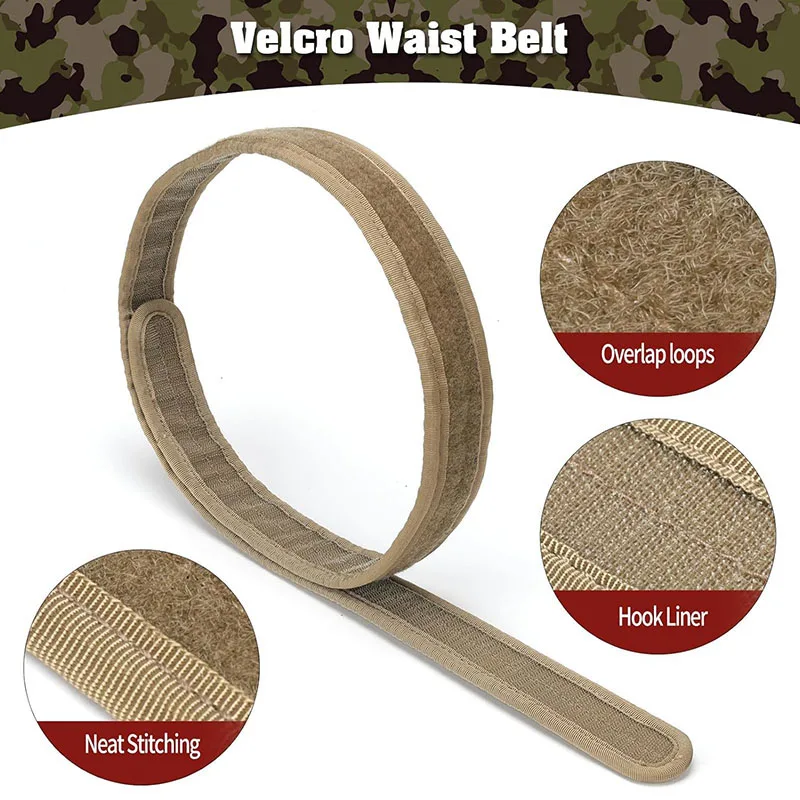 High Density Material Adjustable Outdoor Multifunctional Pockets Quick Release Tactical Heavy Duty Sport Enthusiasts Belt