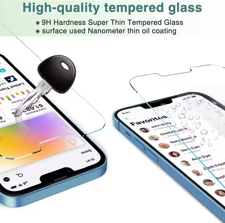 product high clear 3d phone glass for iphone 17 pro max screen protector tempered glass high adhesive anti  scratch anti fingerprint-8
