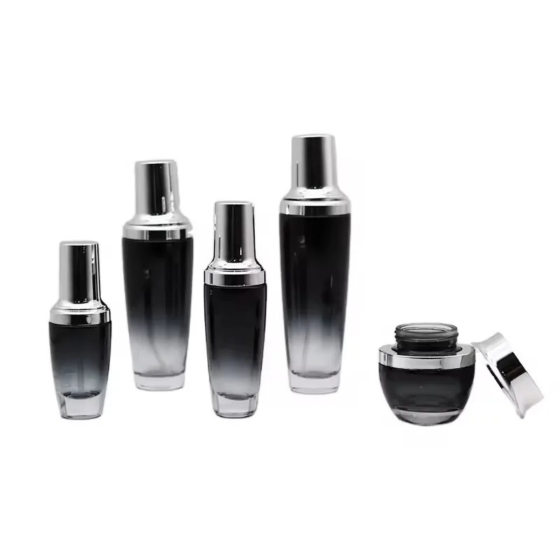 High--end brands Oem 30g50g40ml100ML120ml fashional container skincare cosmetic set glass bottle packaging