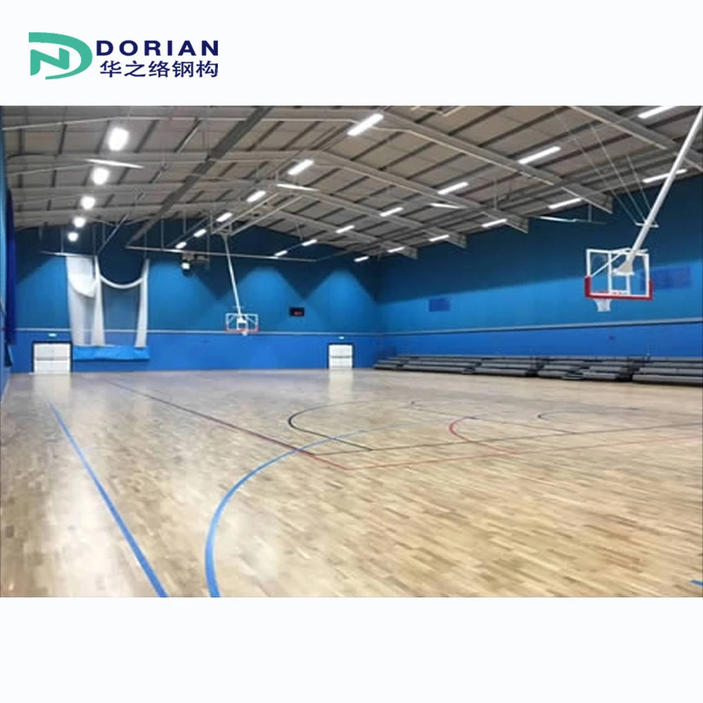 Customized Steel Truss Structure Frame Football Stadium Building Prefab Gymnasium