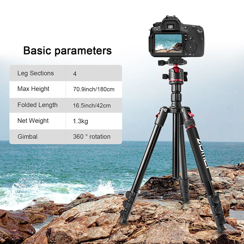 Zomei Q173 Aluminum Tripods - Professional Camera Support