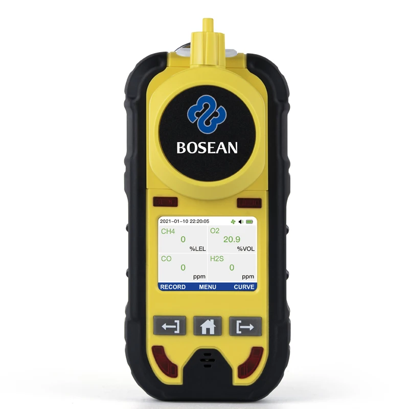 Bosean Portable Multi Gas Detector Multi Gas Analyzer for CH20 Tvoc Co H2s No2 No So2