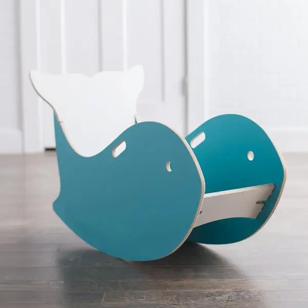 Высококачественное детское деревянное мини-кресло-качалка с