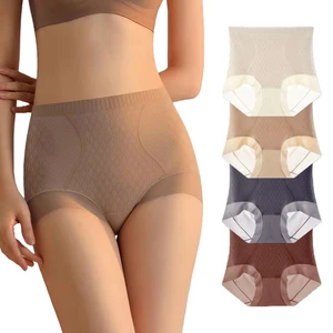 Comfortable Fabric Antibacterial Invisible Silk High Waist Light Breathable Seamless Butt Lifter Panties for Women