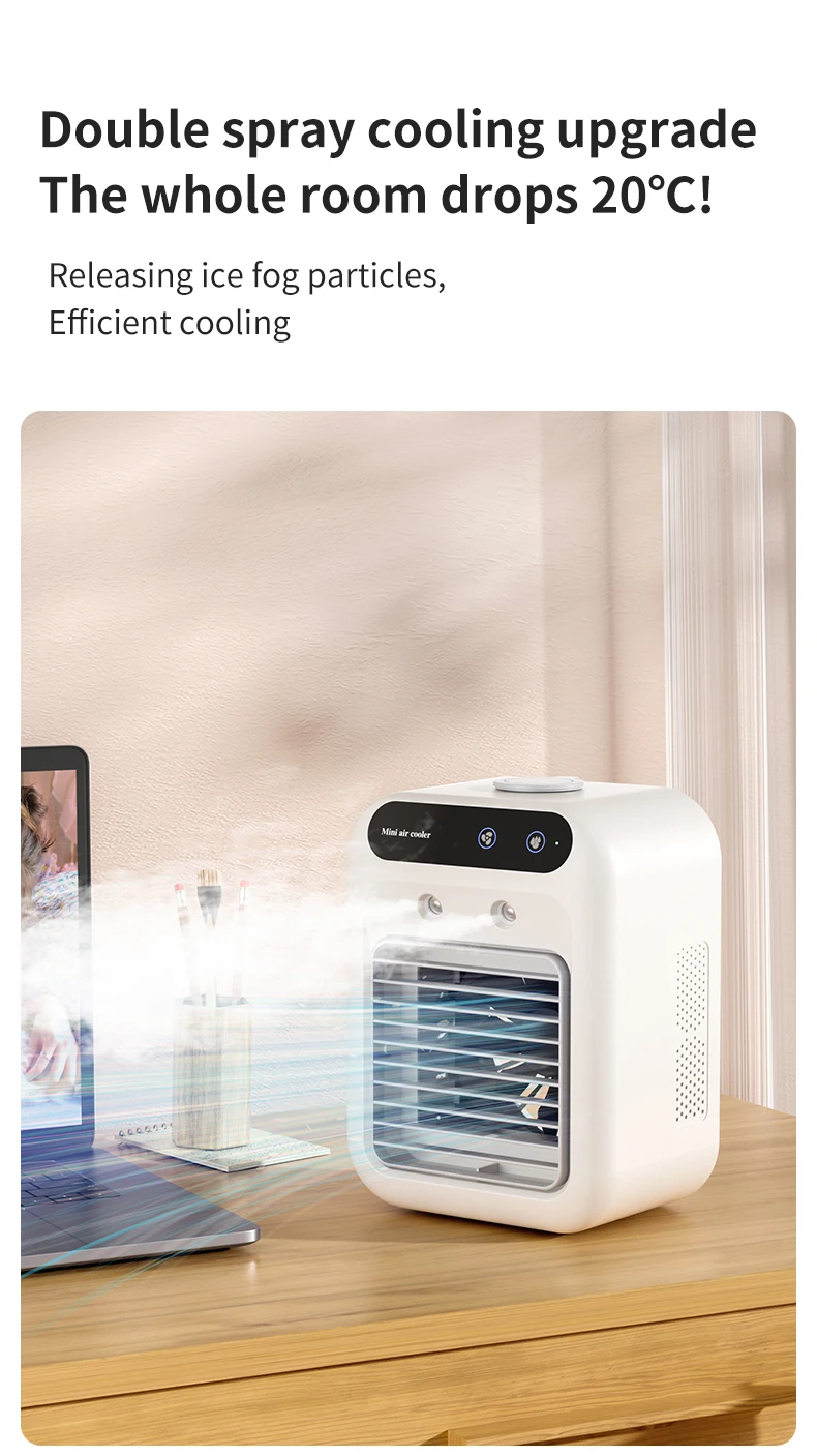 Desk Rechargeable Air Conditioner, Portable, USB - detail 4
