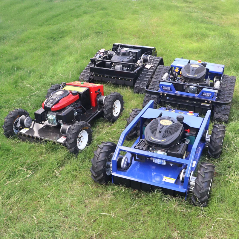 Remote Control 7 8 9 HP 550mm  Gasoline Robot Lawn Mower Grass Cutter Flail Mower Wheel Mowers Petrol Lawnmower