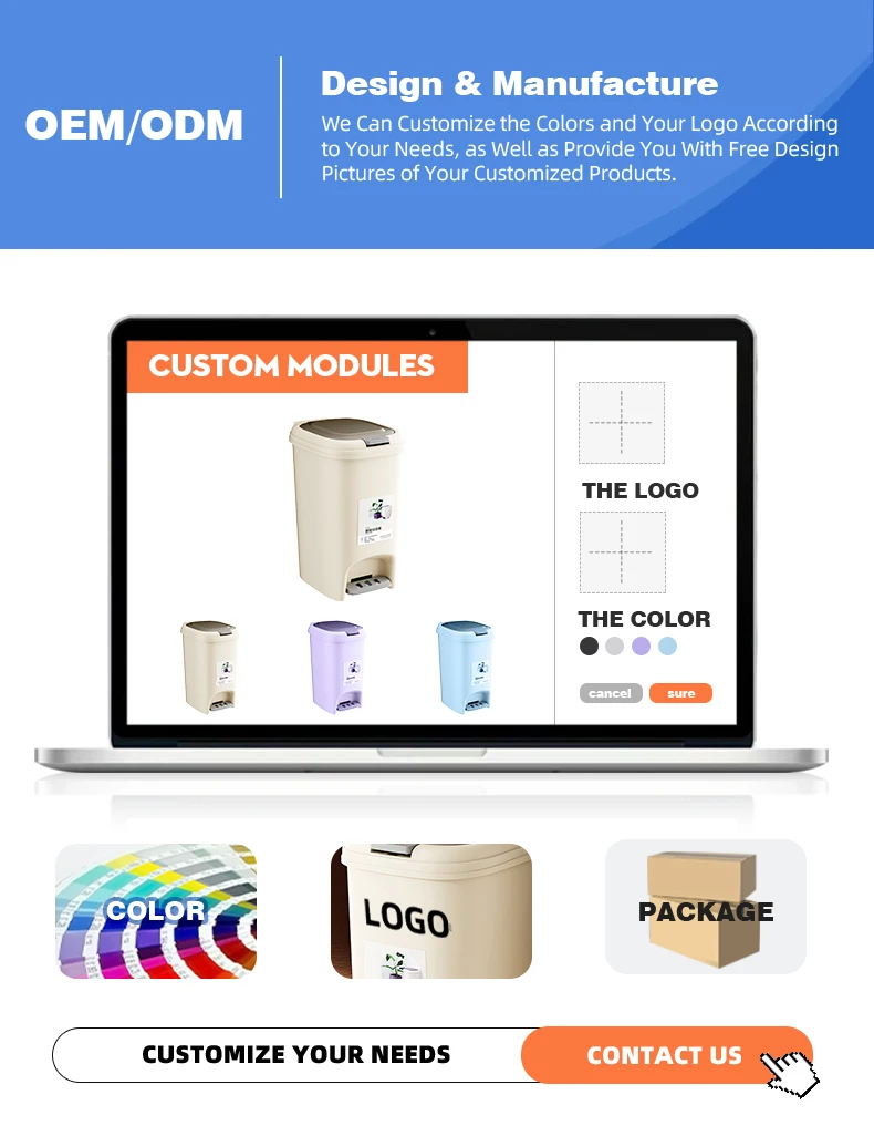 product wanuo 2 in 1 press top  foot pedal trash can dual opening trash can press  foot pedal garbage bin-6