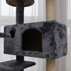 Custom Brand Luxury Cat Wood Sisal Toy Play Cat Tree Tower XXL Large Cat Tree House NO 3