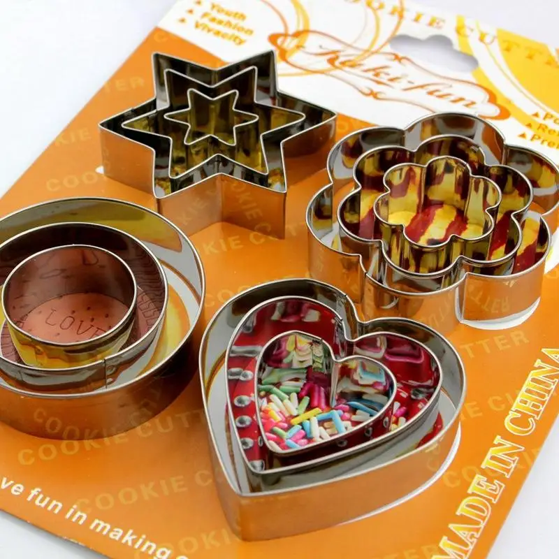 Stainless Steel Cookie Cutter in Different Shapes Styles and Shapes Mini Cookie Cutter for Kitchen and Restaurants