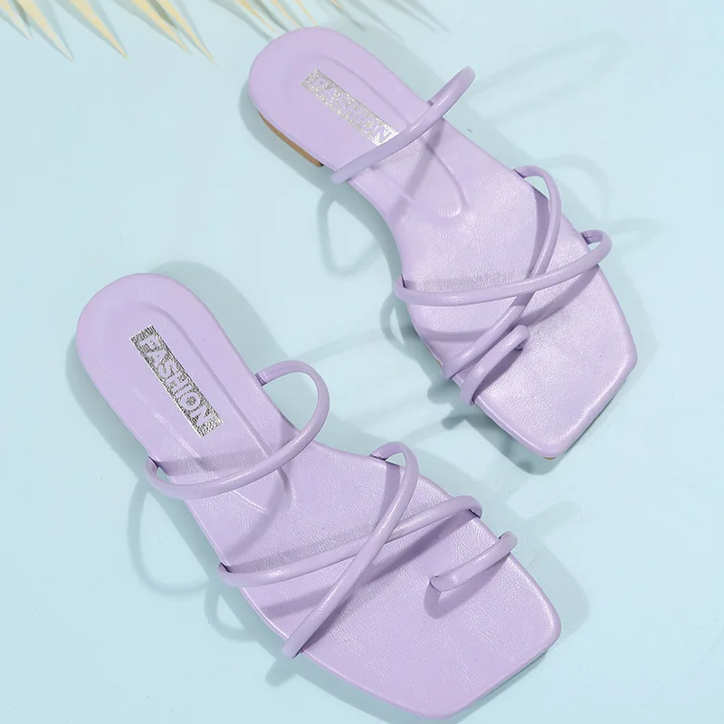 Mengxian Summer Sandals Women High Quality Ladies Sandals Square Head