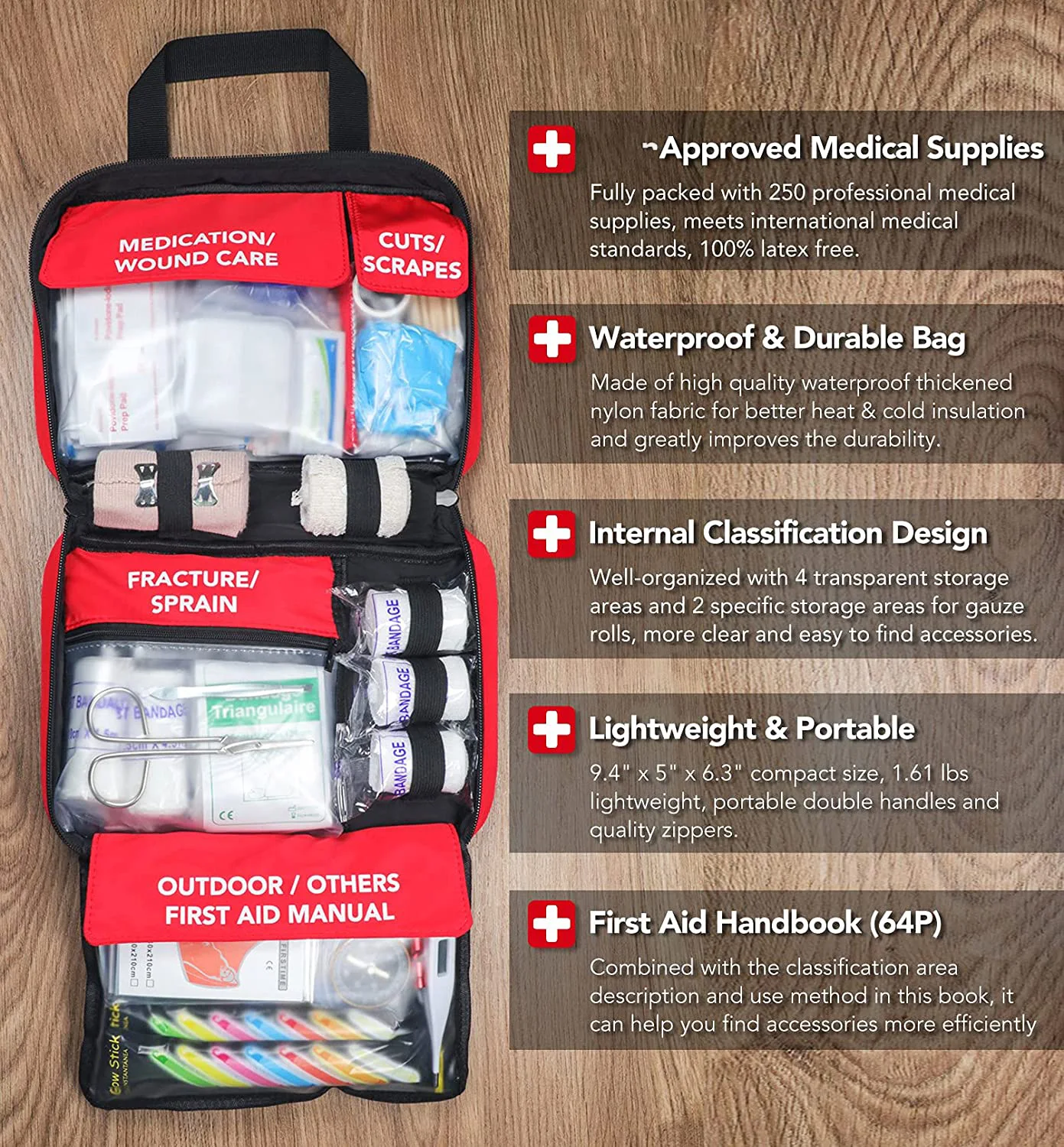 Custom Medical Buddy Empty First Aid Kit For Outdoor The Road First