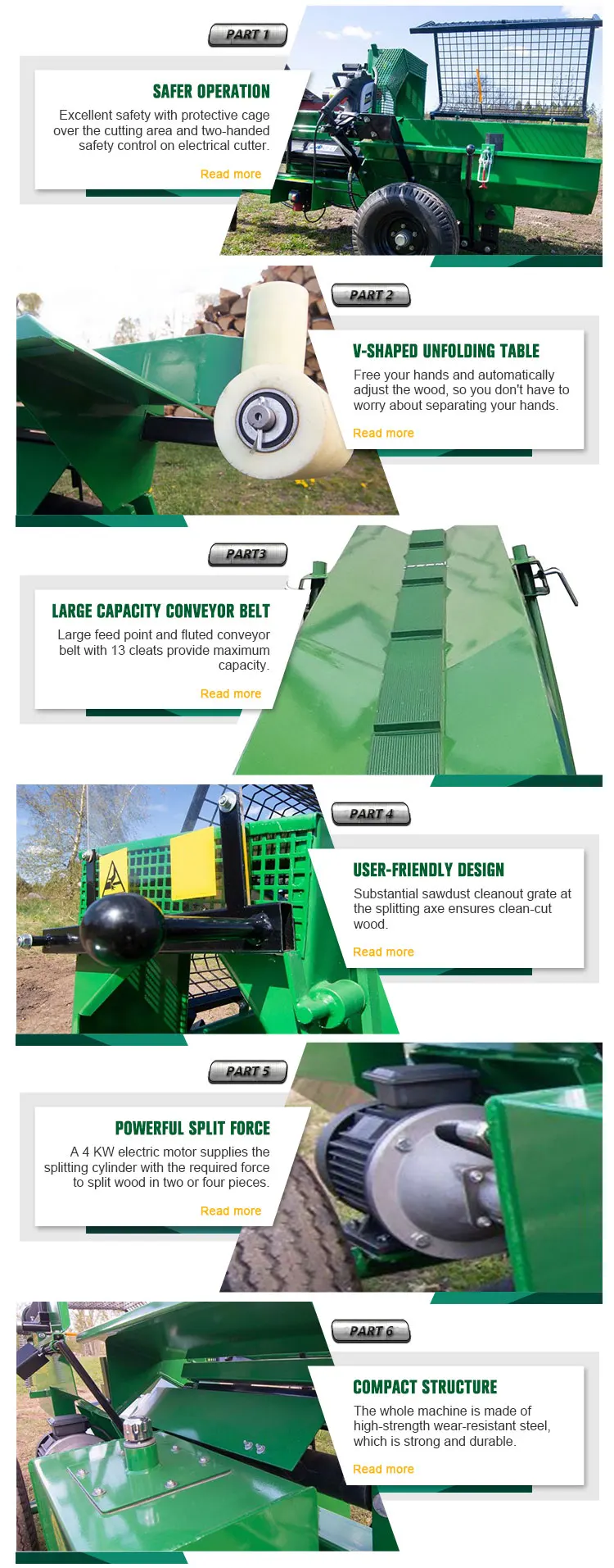 Wood Splitting Machine Log Splitter - Efficient Firewood Processing