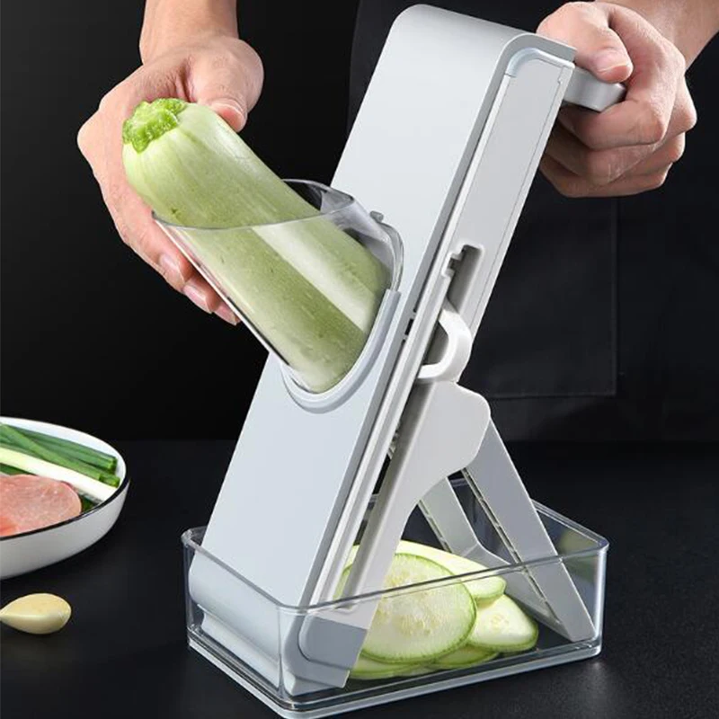 Multi Functional Manual Slicer Vegetable Potato Chips Cutter Mandoline Slicer Stainless Steel French Fry Cutter Potato Cutter