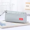 Labeled pencil case gray