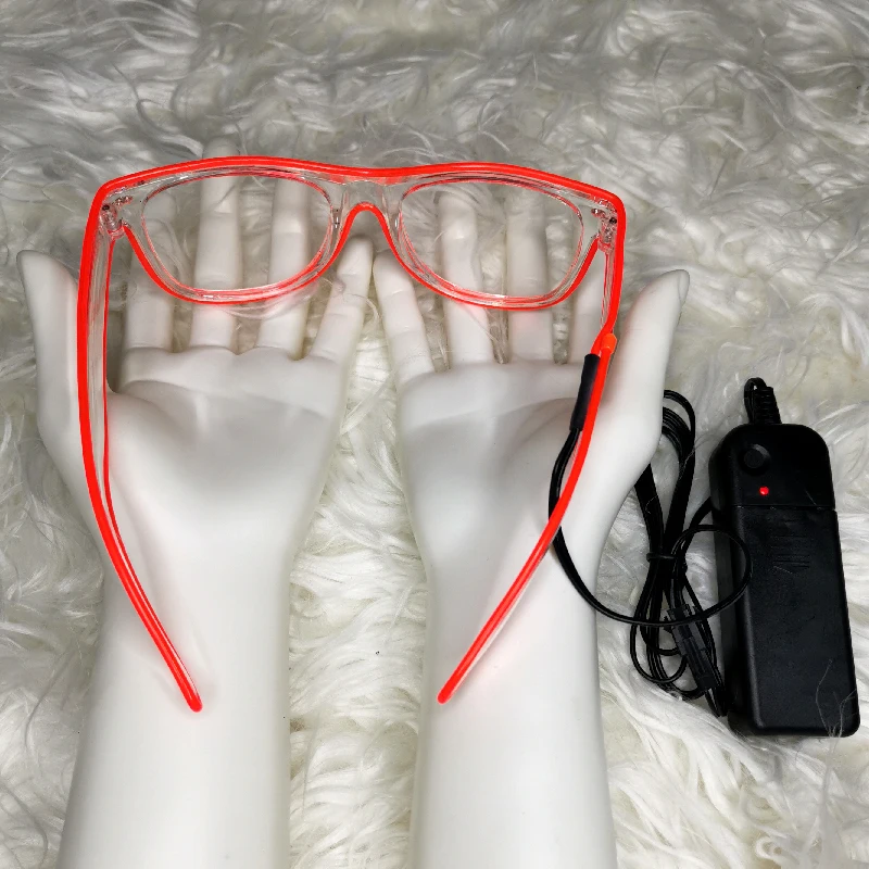 Новинка подарок мигающие очки светодиодные с электропроводом светящиеся аксессуары для вечеринок