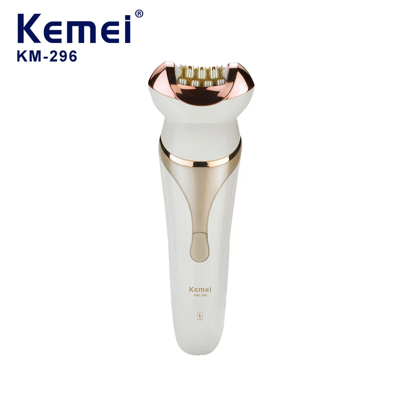 ماكينة إزالة الشعر الكهربائية KEMEI Km-296، ماكينة إزالة الشعر للنساء، ماكينة إزالة الشعر الكهربائية المنزلية للوجه والجسم