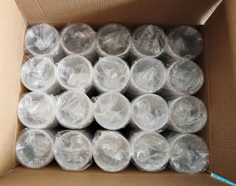 Customized Logo Printing 8/10/12/16/20/24/32oz Clear Pet Cup Cold ...