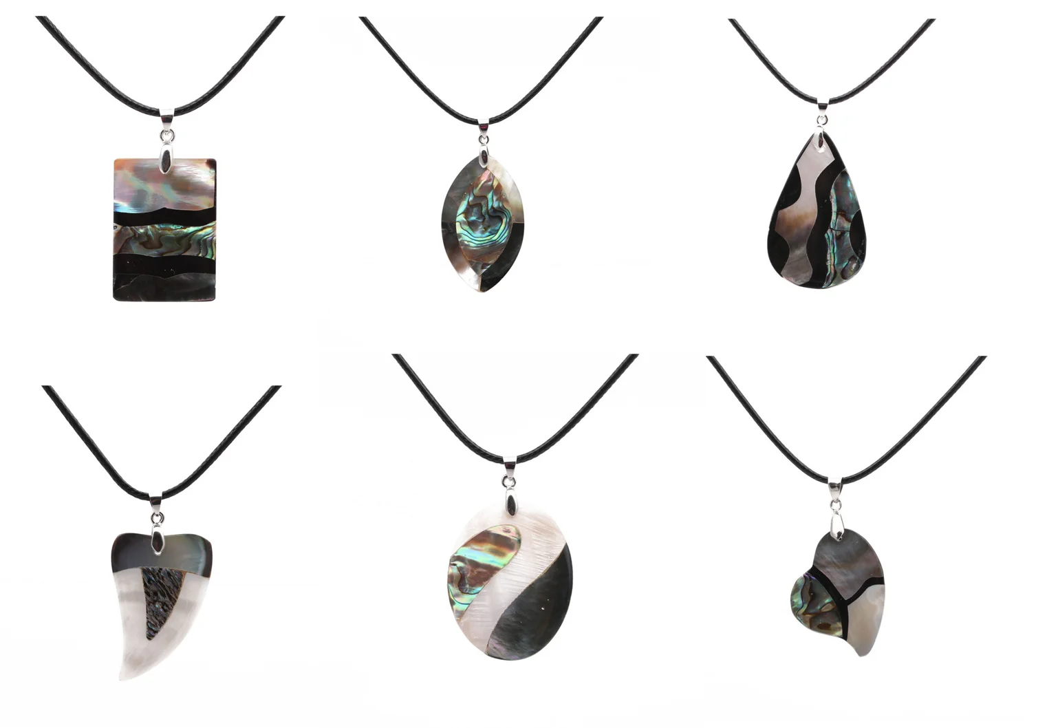 Handmade Natural Abalone Shell Necklace For Women Pendant Shell Jewelry ...