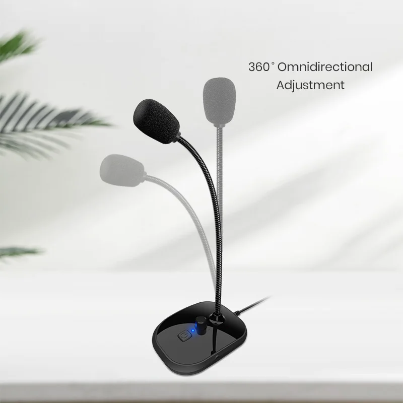 High Quality Table Microphone Conference Room Desktop Mic  Wired Gooseneck Microphone for  Meeting  Voice Gaming Computer