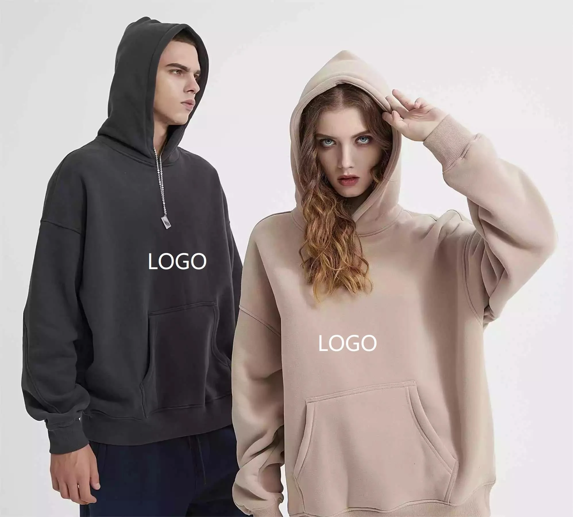 High Quality Casual Hooded Mans Hoodie Essential Letter Logo Double ...