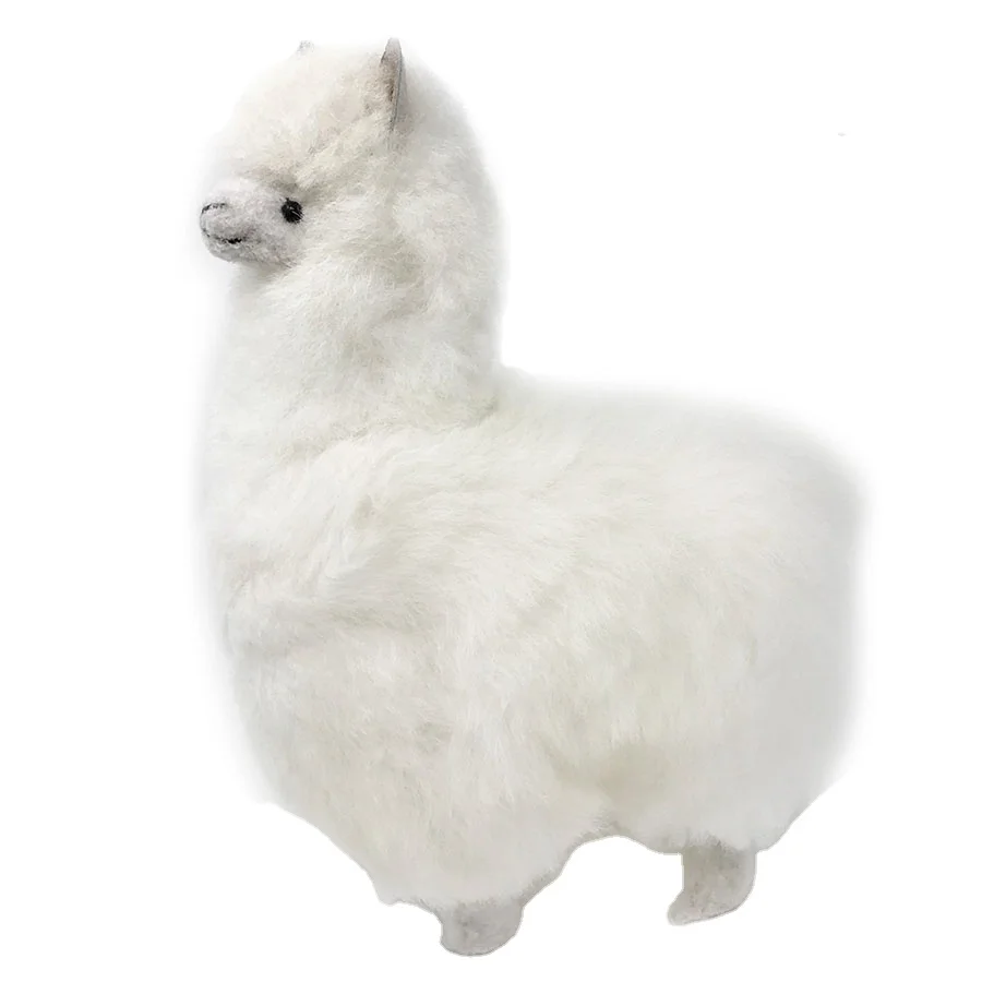 white alpaca stuffed animal