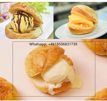 Ice Cream Krapfen Warmer Italian Brioche Bread Maker Electric Ice Cream  Sandwich Machine Dessert Gelato Panini Press Donut